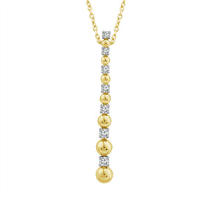 Diamond Fashion Pendant 0.25 ct tw 10k Yellow Gold