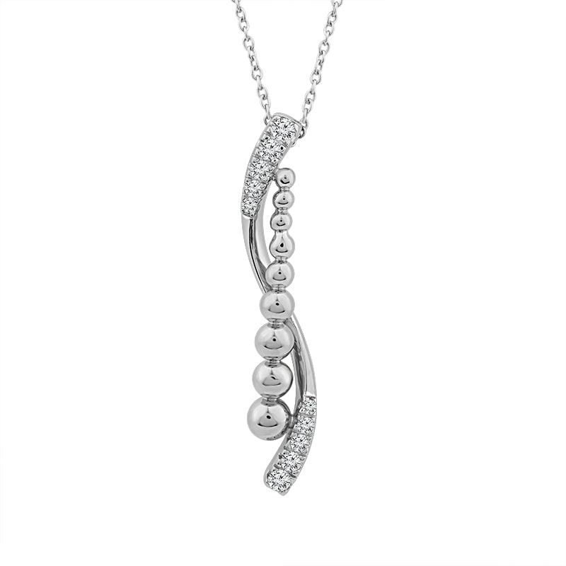 Diamond Fashion Pendant 0.20 ct tw 10k Yellow Gold+10k White Gold