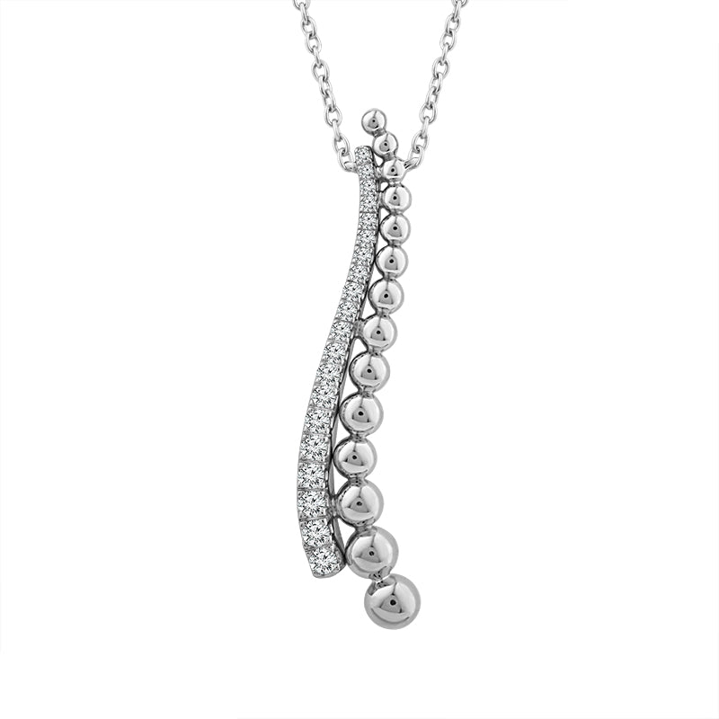 Diamond Fashion Pendant 0.25 ct tw 10k Yellow Gold+10k White Gold