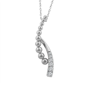 Diamond Fashion Pendant 0.25 ct tw 10k Yellow Gold+10k White Gold