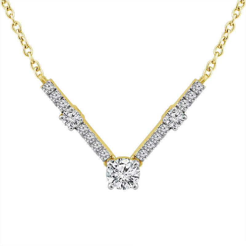 Diamond Fashion Pendant 0.75 ct tw 10k Yellow Gold