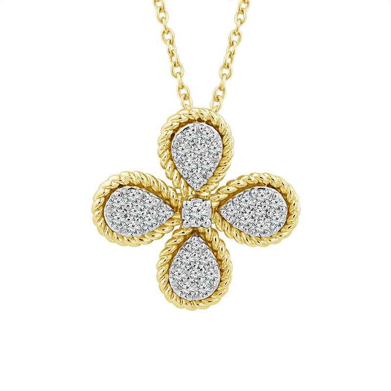 Diamond Fashion Pendant 0.25 ct tw 10k Yellow Gold