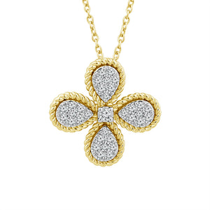 Diamond Fashion Pendant 0.25 ct tw 10k Yellow Gold