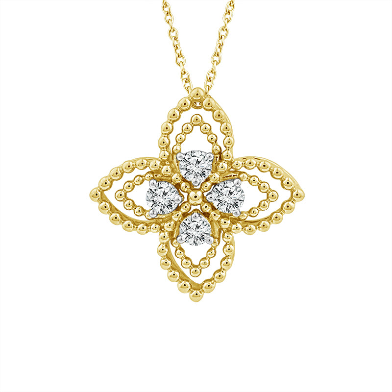 Diamond Fashion Pendant 0.25 ct tw 10k Yellow Gold
