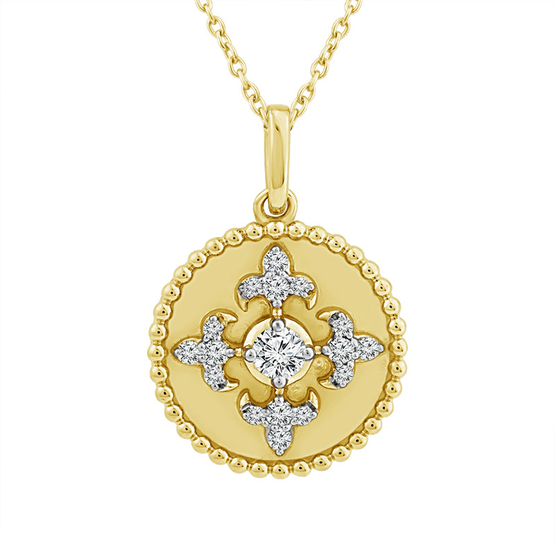 Diamond Fashion Pendant 0.25 ct tw 10k Yellow Gold