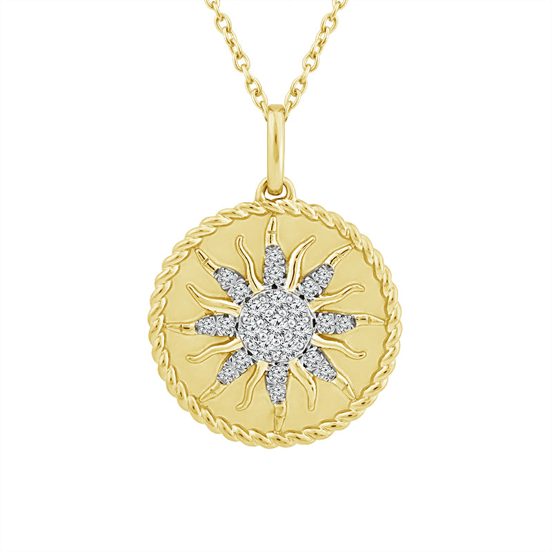 Diamond Fashion Pendant 0.20 ct tw 10k Yellow Gold