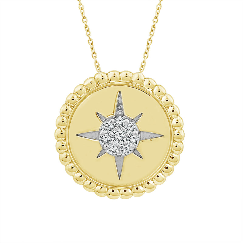 Diamond Fashion Pendant 0.20 ct tw 10k Yellow Gold