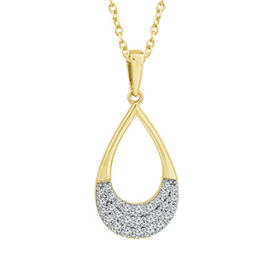 Diamond Fashion Pendant 0.20 ct tw 10k Yellow Gold