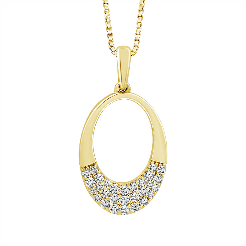 Diamond Fashion Pendant 0.20 ct tw 10k Yellow Gold