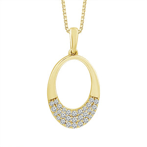 Diamond Fashion Pendant 0.20 ct tw 10k Yellow Gold