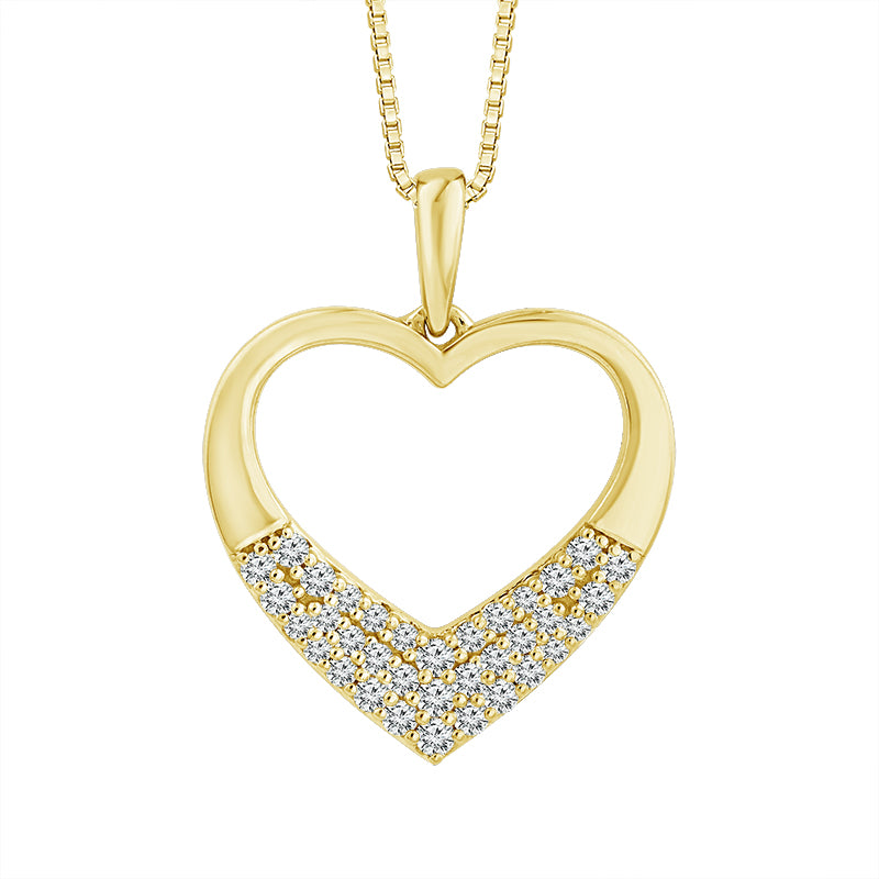 Diamond Fashion Pendant 0.20 ct tw 10k Yellow Gold
