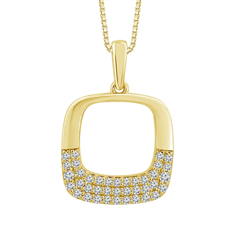 Diamond Fashion Pendant 0.20 ct tw 10k Yellow Gold
