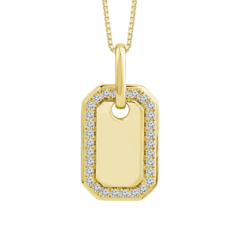 Diamond Fashion Pendant 0.17 ct tw 10k Yellow Gold