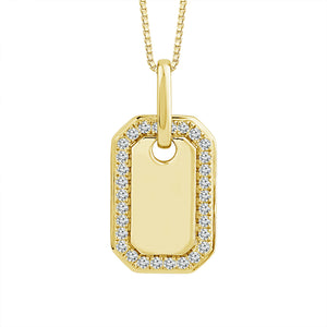 Diamond Fashion Pendant 0.17 ct tw 10k Yellow Gold