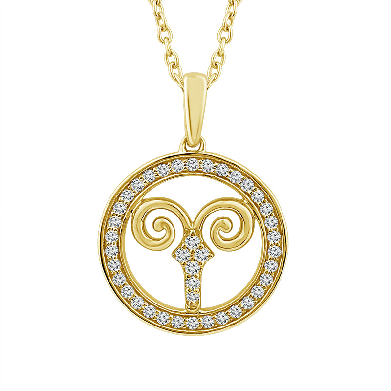 Diamond Fashion Pendant 0.20 ct tw 10k Yellow Gold