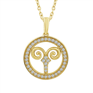 Diamond Fashion Pendant 0.20 ct tw 10k Yellow Gold