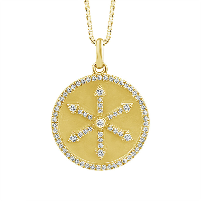 Diamond Fashion Pendant 0.33 ct tw 10k Yellow Gold