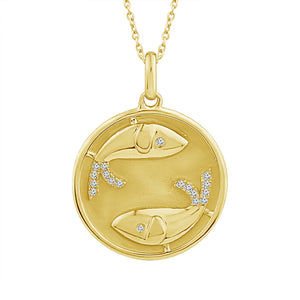 Diamond Fashion Pendant 0.06 ct tw 10k Yellow Gold