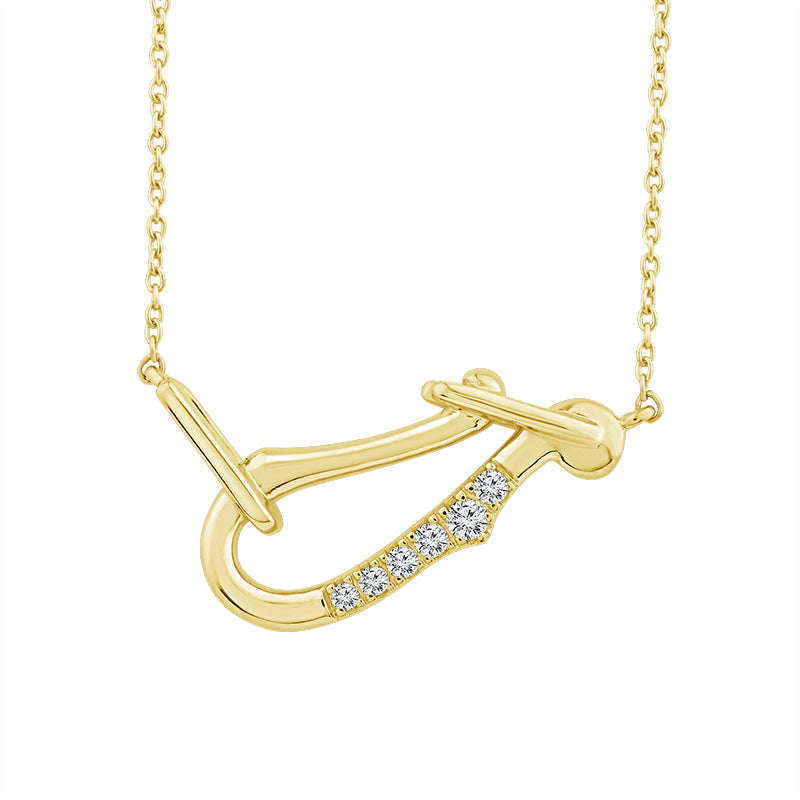 Diamond Fashion Pendant 0.04 ct tw 10k Yellow Gold