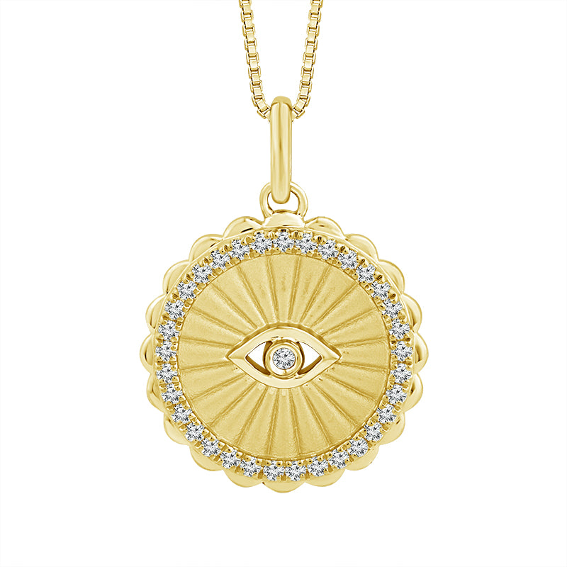 Diamond Fashion Pendant 0.20 ct tw 10k Yellow Gold
