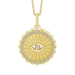 Diamond Fashion Pendant 0.20 ct tw 10k Yellow Gold