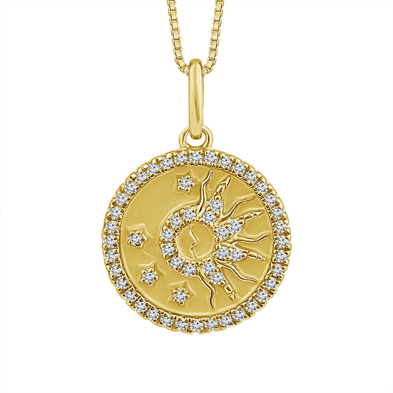Diamond Fashion Pendant 0.20 ct tw 10k Yellow Gold