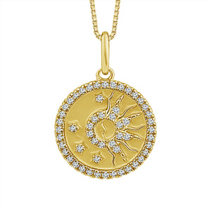 Diamond Fashion Pendant 0.20 ct tw 10k Yellow Gold