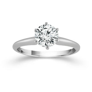 Diamond Solitaire Ring 1 ct tw 14k White Gold
