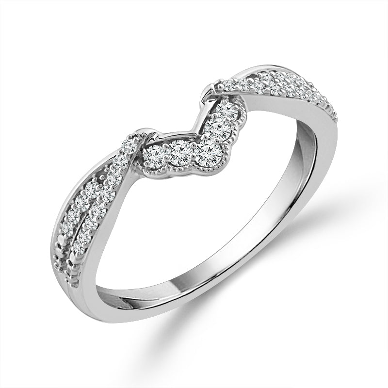 Diamond Band 0.13 ct tw 10k White Gold