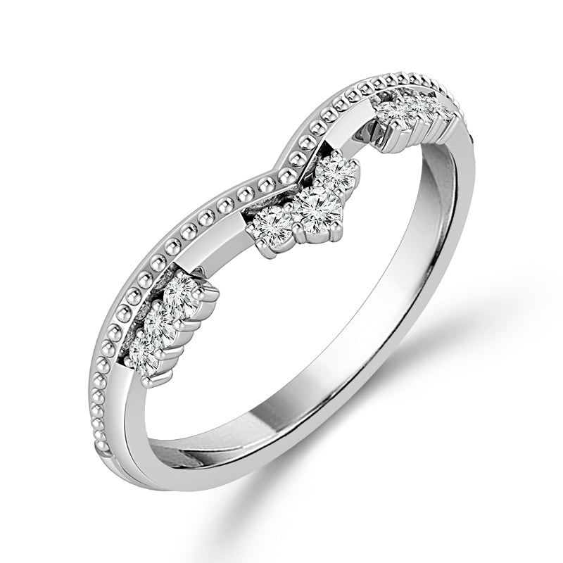 Diamond Band 0.10 ct tw 10k White Gold