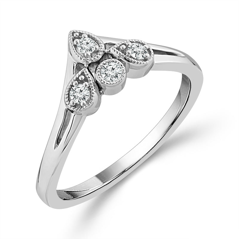 Diamond Band 0.10 ct tw 10k White Gold