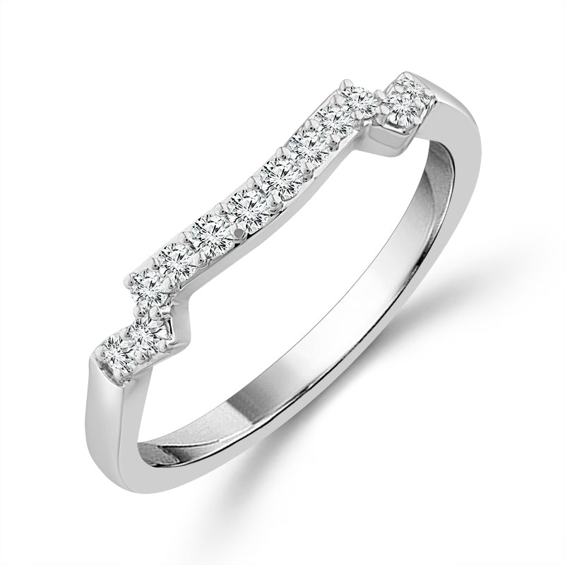 Diamond Enhancer Ring 0.17 ct tw 14k White Gold