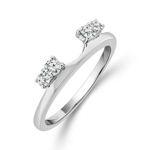 Diamond Enhancer Ring 0.25 ct tw 10k White Gold