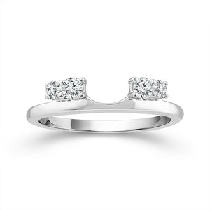 Diamond Enhancer Ring 0.25 ct tw 10k White Gold