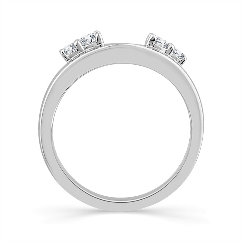 Diamond Enhancer Ring 0.25 ct tw 10k White Gold