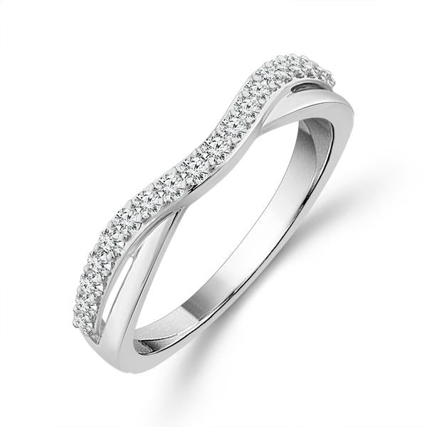 Diamond Enhancer Ring 0.25 ct tw 14k White Gold
