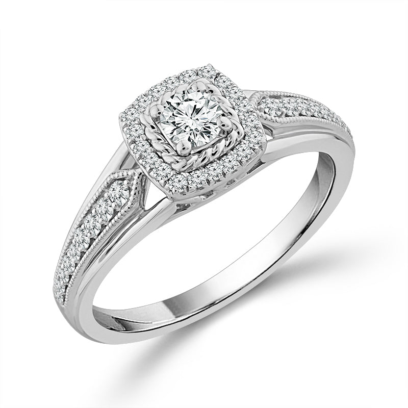 Diamond Bridal Set 0.5 ct tw 10K White Gold