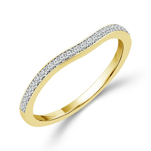Diamond Bridal Set 0.50 ct tw 10k Yellow Gold