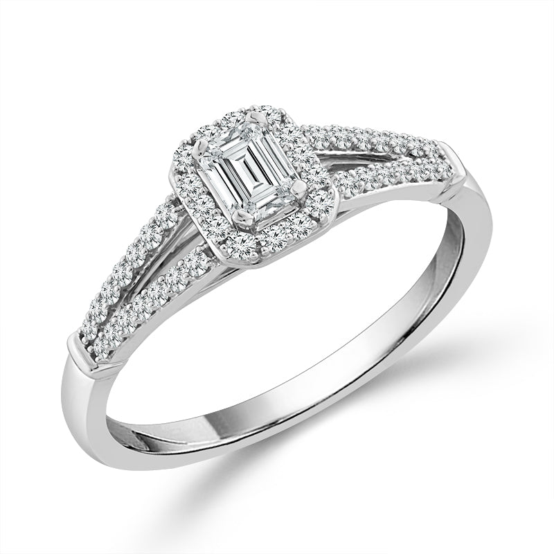 Diamond Bridal Set 0.50 ct tw 10k White Gold