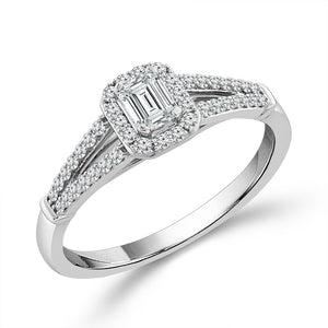 Diamond Bridal Set 0.50 ct tw 10k White Gold