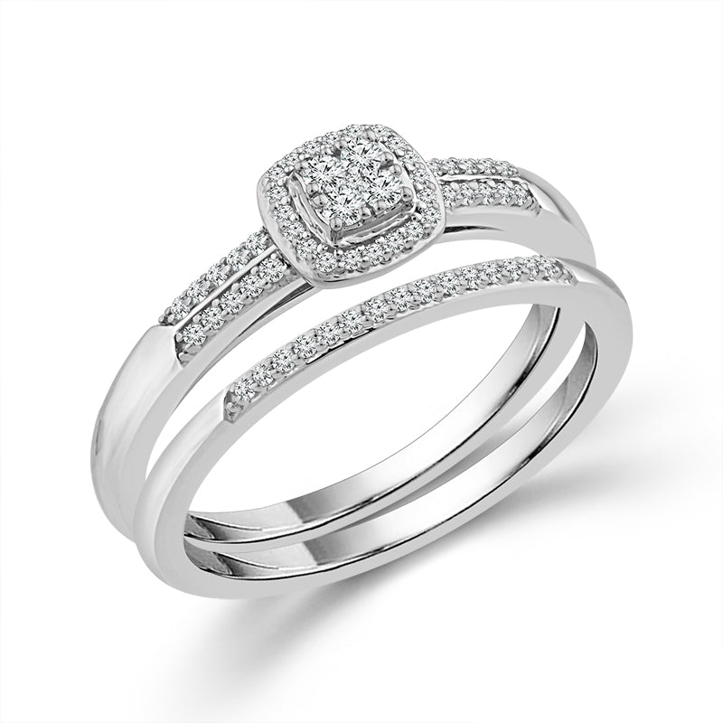 Diamond Bridal Set 0.20 ct tw 10k Yellow Gold