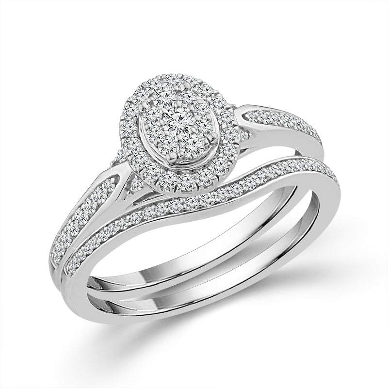 Diamond Bridal Set 0.40 ct tw 10k Yellow Gold
