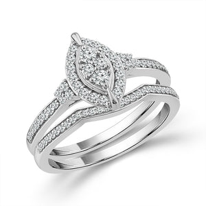 Diamond Bridal Set 0.40 ct tw 10k Yellow Gold