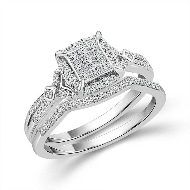 Diamond Bridal Set 0.40 ct tw 10k Yellow Gold