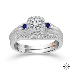 Diamond Bridal Set 0.5 ct tw 10k White Gold