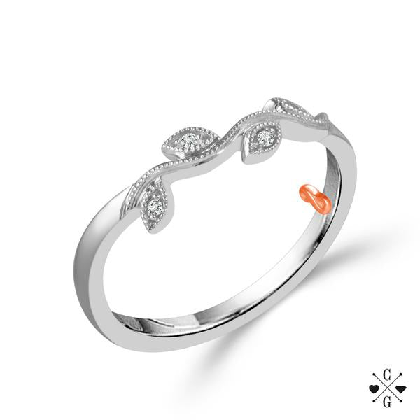 Diamond Band 0.018 ct tw 14k White Gold