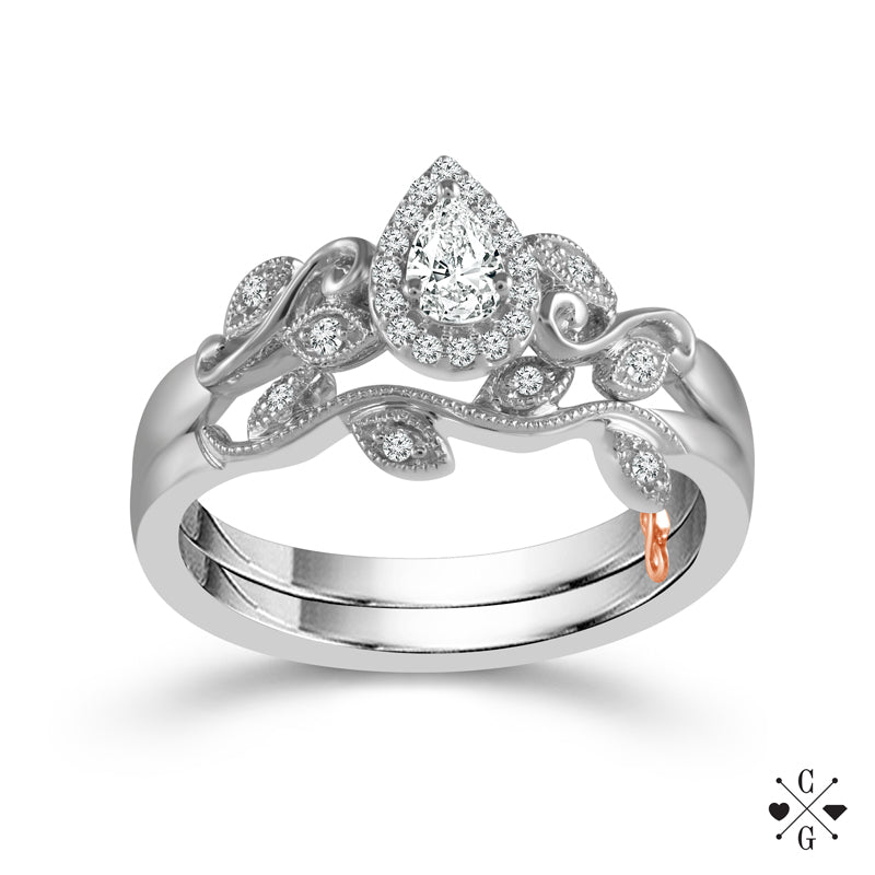 Diamond Bridal Set 0.25 ct tw 14k White Gold