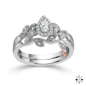 Diamond Bridal Set 0.25 ct tw 14k White Gold