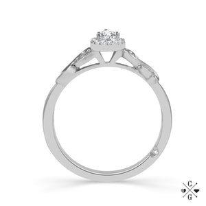 Diamond Bridal Set 0.25 ct tw 14k White Gold