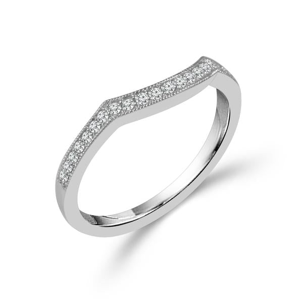 Diamond Band 0.13 ct tw 10k White Gold